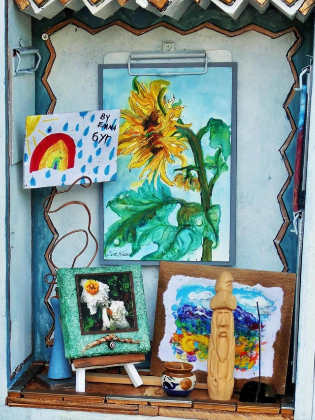 Dungeness business features area’s first Free Little Art Gallery