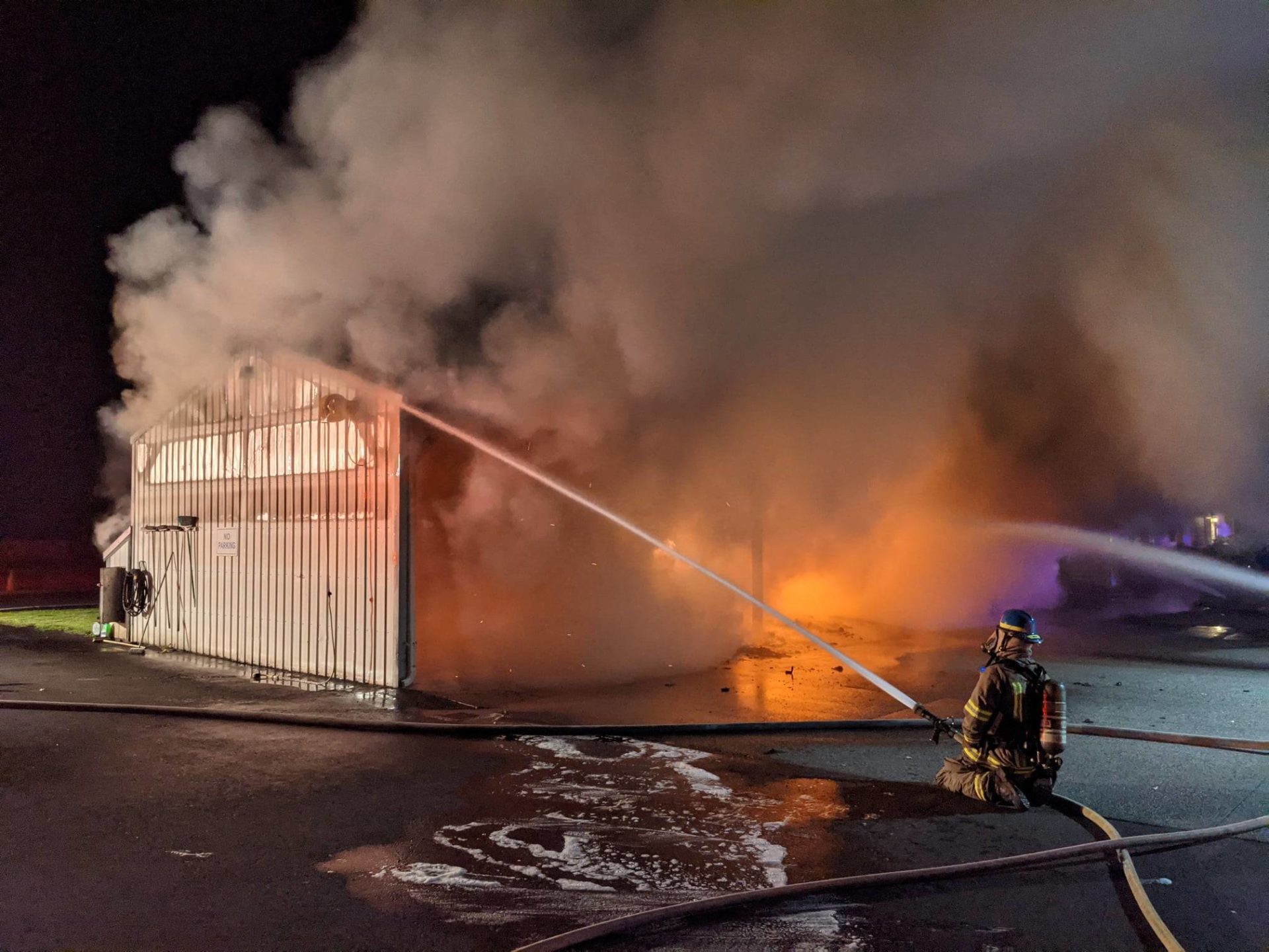 Early-morning Sequim fire destroys ambulances, structure | Sequim Gazette