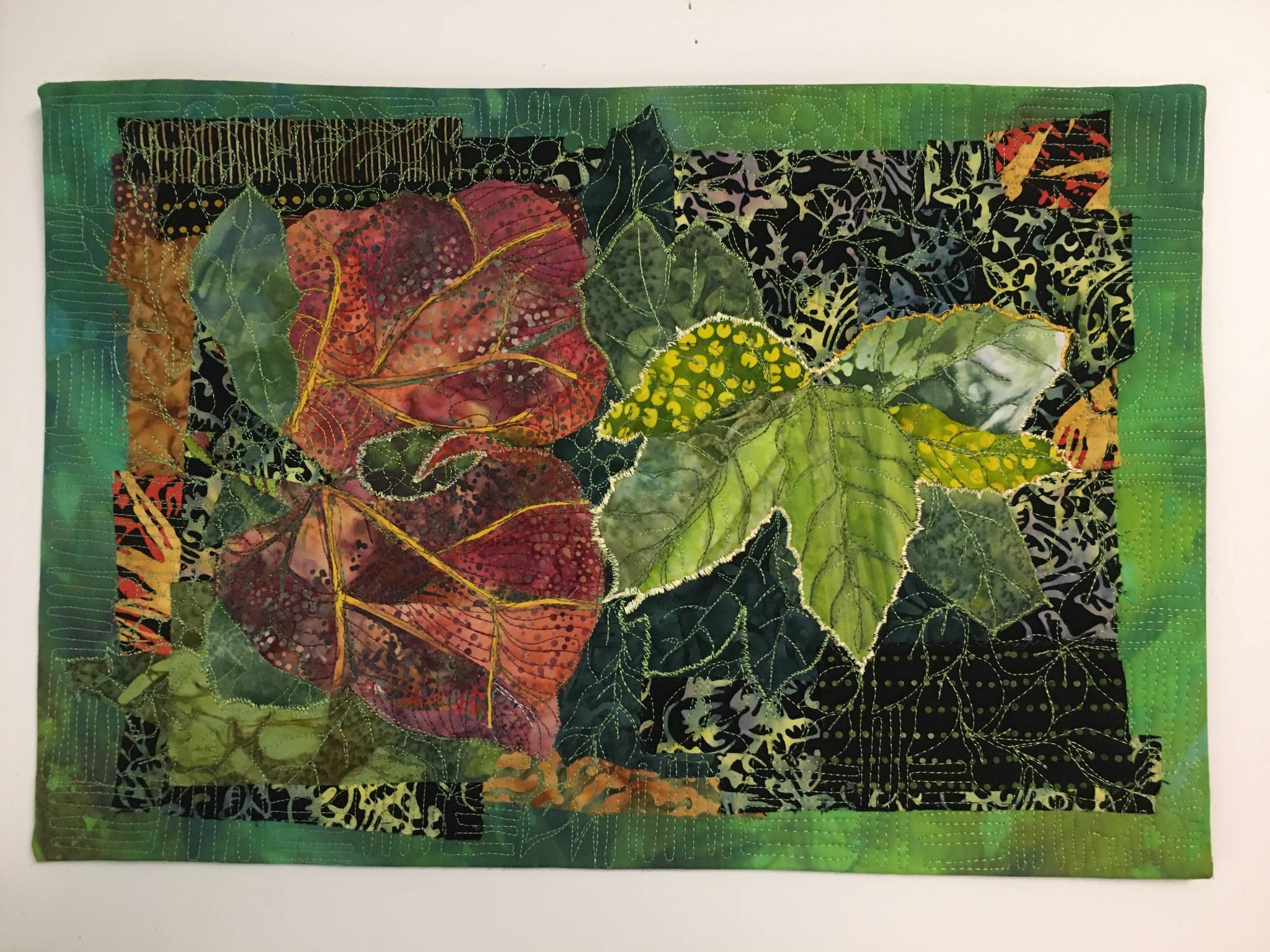 “Reaching for Light,” by Liisa Fagerlund, a member of the North Peninsula chapter of the Surface Design Association, is on display through October at the “Farm. Fresh. Art.” exhibit in Port Townsend. Submitted art