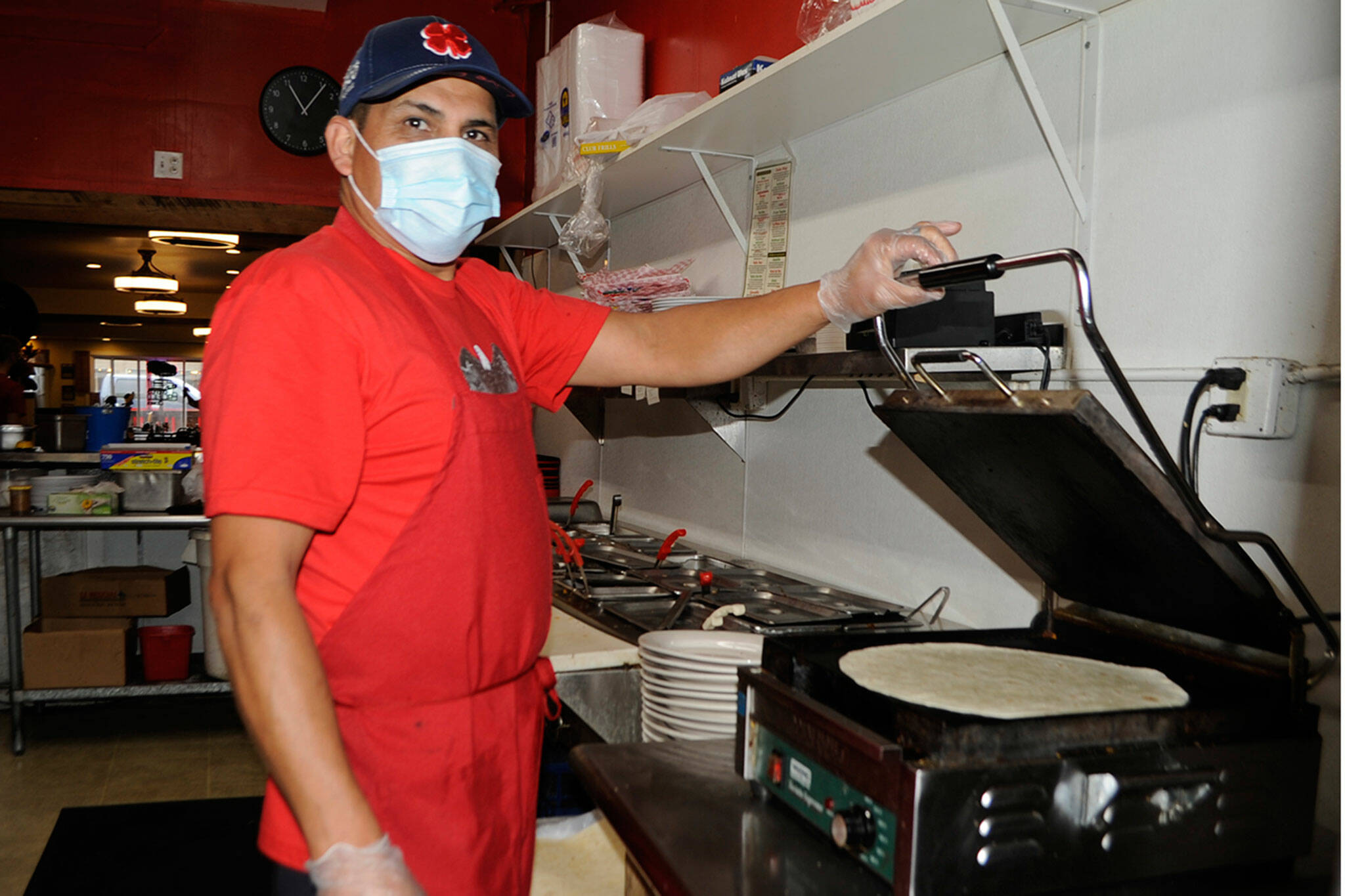 Jose Garcia, co-owner of Jose’s Famous Salsa, says he and his wife have kept most of their employees during the pandemic, thankfully. “All of our employees are really awesome,” said co-owner Angee Garcia. “If not for them, then I’d be struggling.” Sequim Gazette photo by Matthew Nash