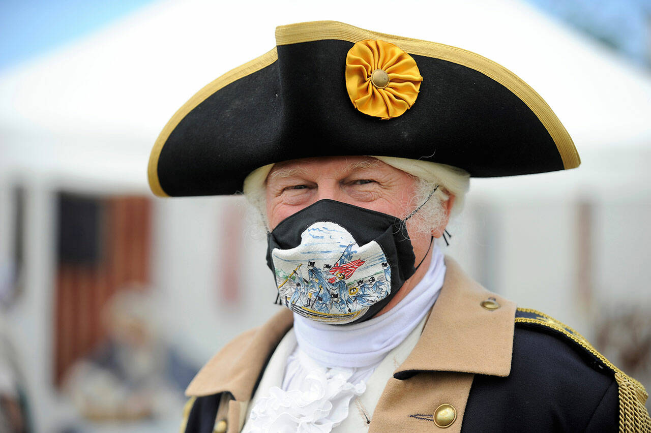 This portrait of Vern Frykholm, a mainstay at the Northwest Colonial Festival portraying George Washington, earned Sequim Gazette reporter Matthew Nash a third place award in the Washington Newspaper Publishers Association’s 2021 Better Newspaper Contest. Sequim Gazette photo by Matthew Nash