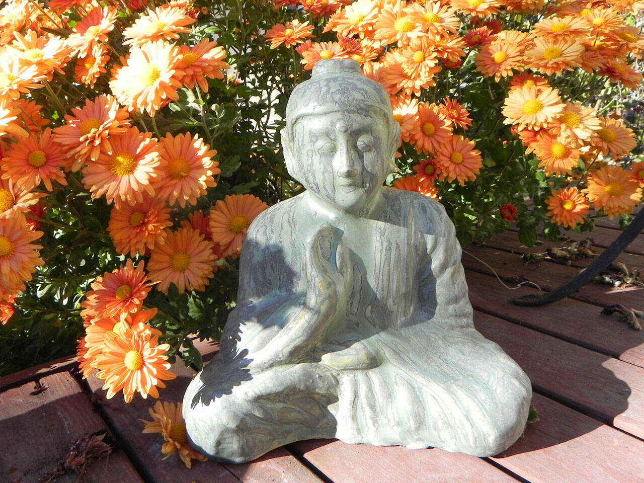 “Buddha” by Carol Janda, a featured artist at the Blue Whole Gallery’s exhibit “Gentle and Tranquil,” showing this November. Submitted photo