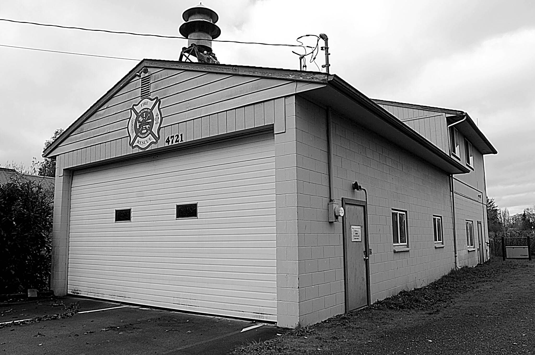 Next year’s Clallam County Fire District 3 budget includes funds to design a new building for Dungeness Station 31, pictured, and Carlsborg Station 33. Sequim Gazette photo by Matthew Nash