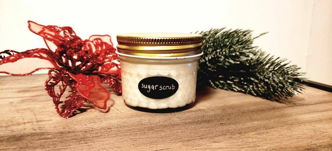 Winter Sugar Scrub Take & Make Kits are available at branches of the North Olympic Library System starting Dec. 20. Photo courtesy of North Olympic Library System
