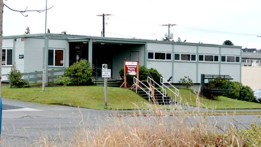 The Port Angeles School District is expected to sell its former administrative services building to Olympic Medical Center in February. Photo by Paul Gottlieb/Olympic Peninsula News Group