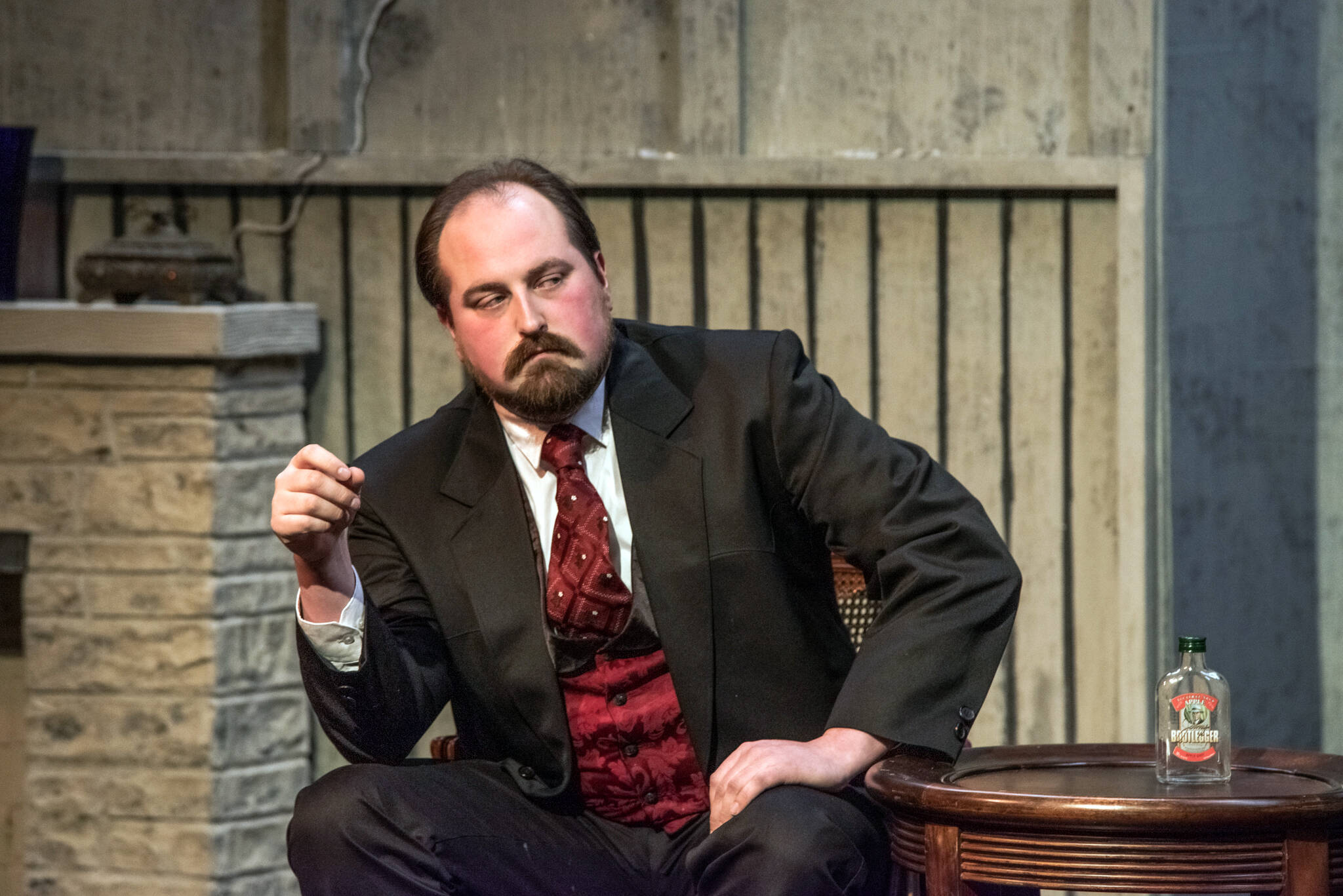 Sean Stone, as Mr. Manningham, overcame his inner disgust to play the role of the villain in OTA’s upcoming production of “Angel Street,” directed by Ginny Holladay. Sequim Gazette photo by Emily Matthiessen