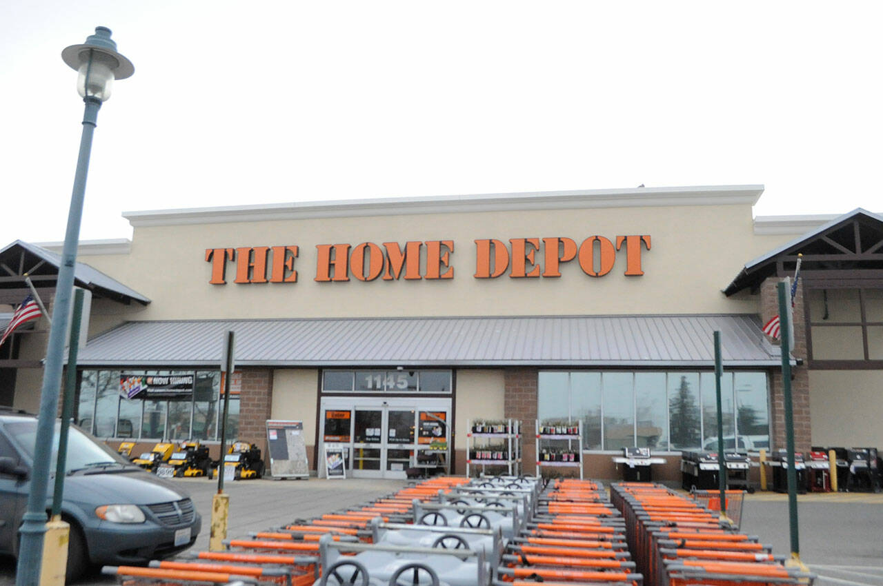 On Feb. 8, Sequim Police Department and Home Depot employees partnered for a one day “Blitz” to prevent thefts in the store. They recovered more than $1,000 in stolen goods. Sequim Gazette photo by Matthew Nash