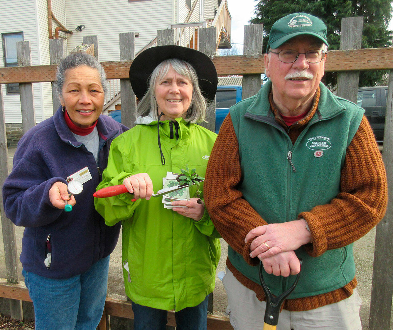 Clallam County Master Gardeners Audreen Williams, Cindy Ericksen and Bob Cain will teach local gardeners how to grow vegetables successfully on the North Olympic Peninsula from 10:30 a.m.-noon on Saturday, March 19, on Zoom. Submitted photo