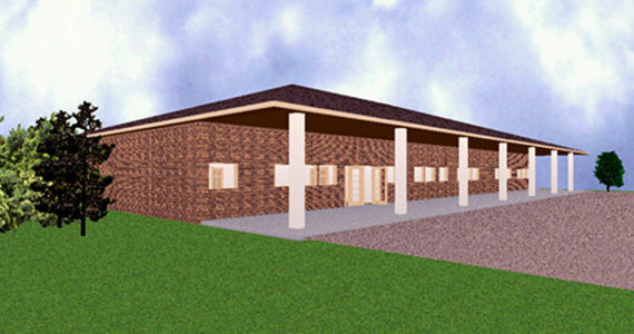 The exterior concept for JPSF. Graphic courtesy of Clallam County