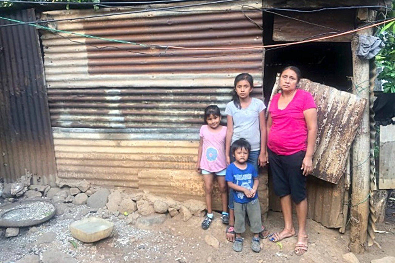 Photo courtesy David Piper/ Later this month, local missionaries look to build a new house purchased by the late-Mike Piper of Sequim for Margarita Chuga in Guatemala and her three children. She lost her husband more than seven months ago in a construction accident.