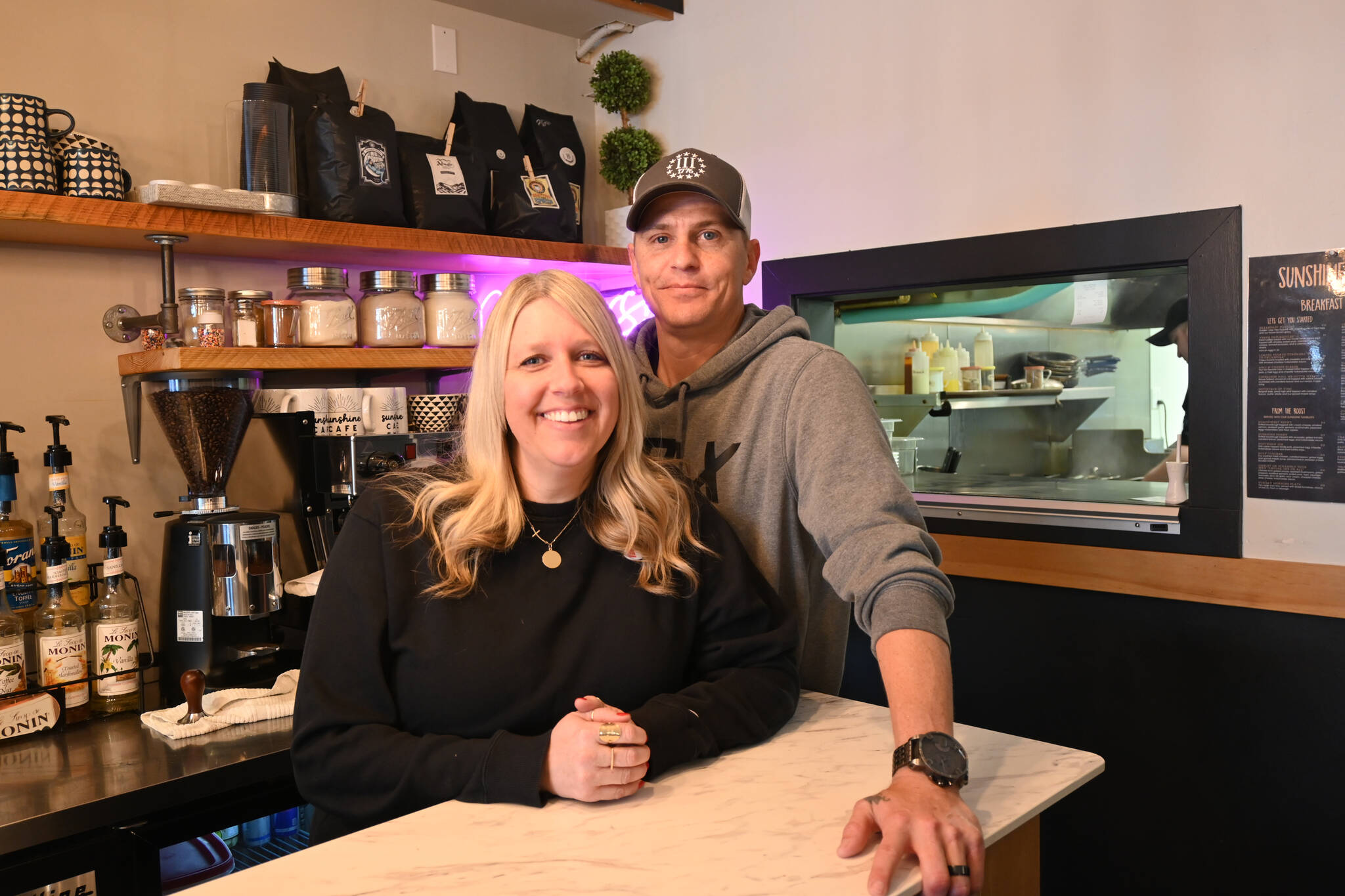 Sequim Gazette photo by Michael Dashiell
Kyla and Josh Washburn, new owners of Sunshine Café, said they are excited to offer fun and good food to the downtown Sequim restaurant.