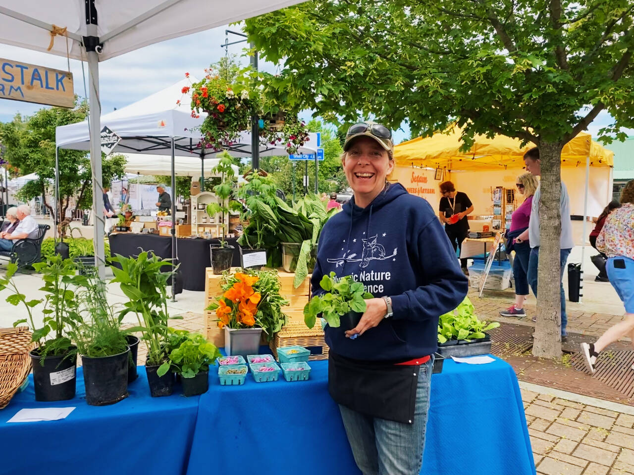 Photo by Emma Jane Garcia, Sequim Farmers & Artisans Market
Kia Armstrong leads operations with Beanstalk Farms.