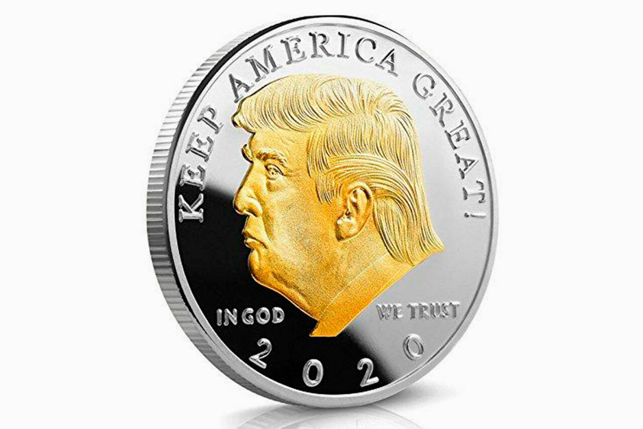 Donald Trump Coin 2020 with Gift Box Donald Trump Coin with Gift-Box Protective Case Gold Plated Collectible Coin 