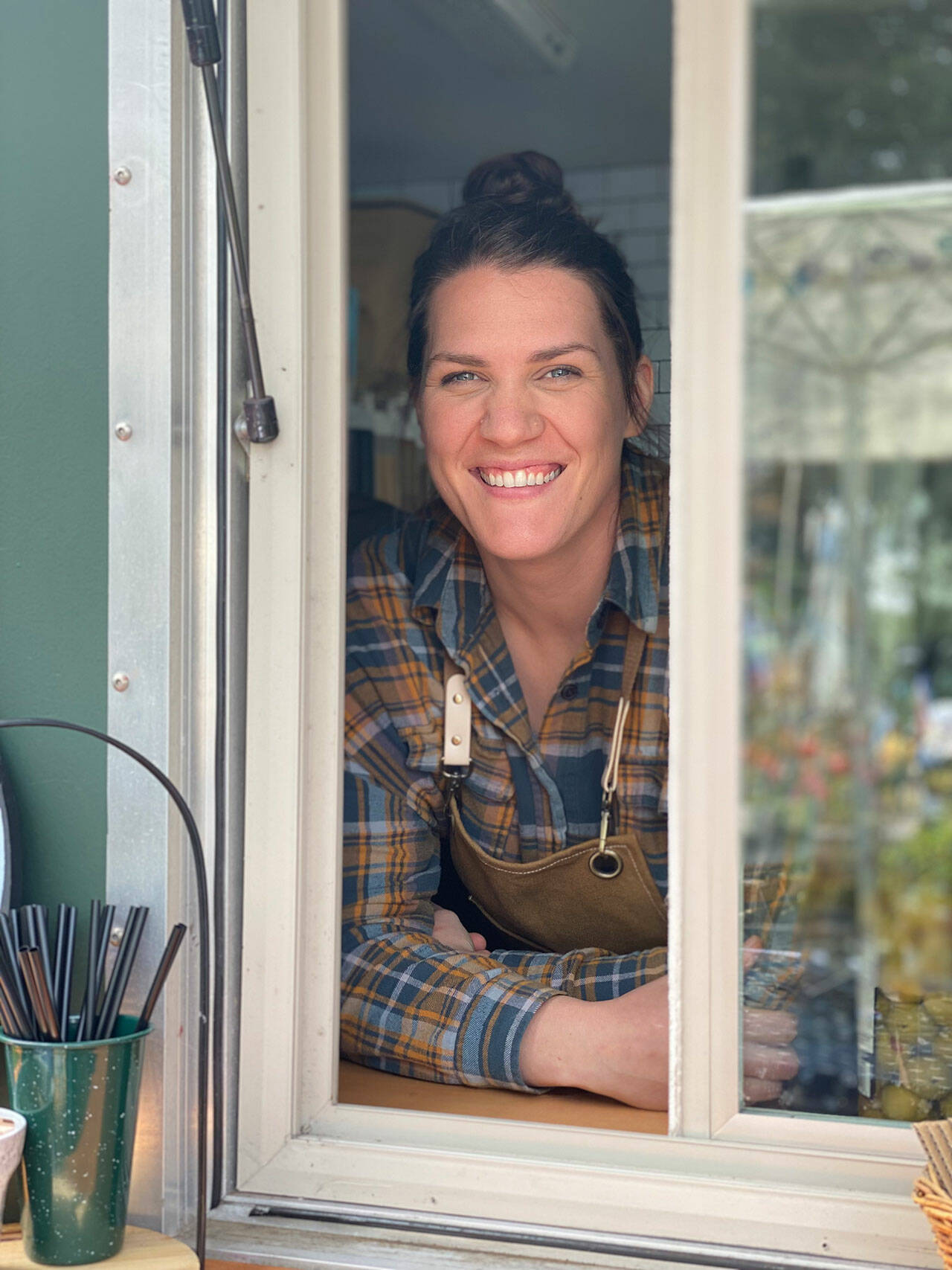 Photos courtesy Nomad Coffee
Megan Heck brings her Nomad Coffee PNW to the Sequim Farmers and Artisans Market each Saturday with beverages spotlighting espresso locally roasted by Gold Feather Coffee Roasters, a small-batch coffee roasting company from Port Angeles dedicated to creating ethically sourced coffee.