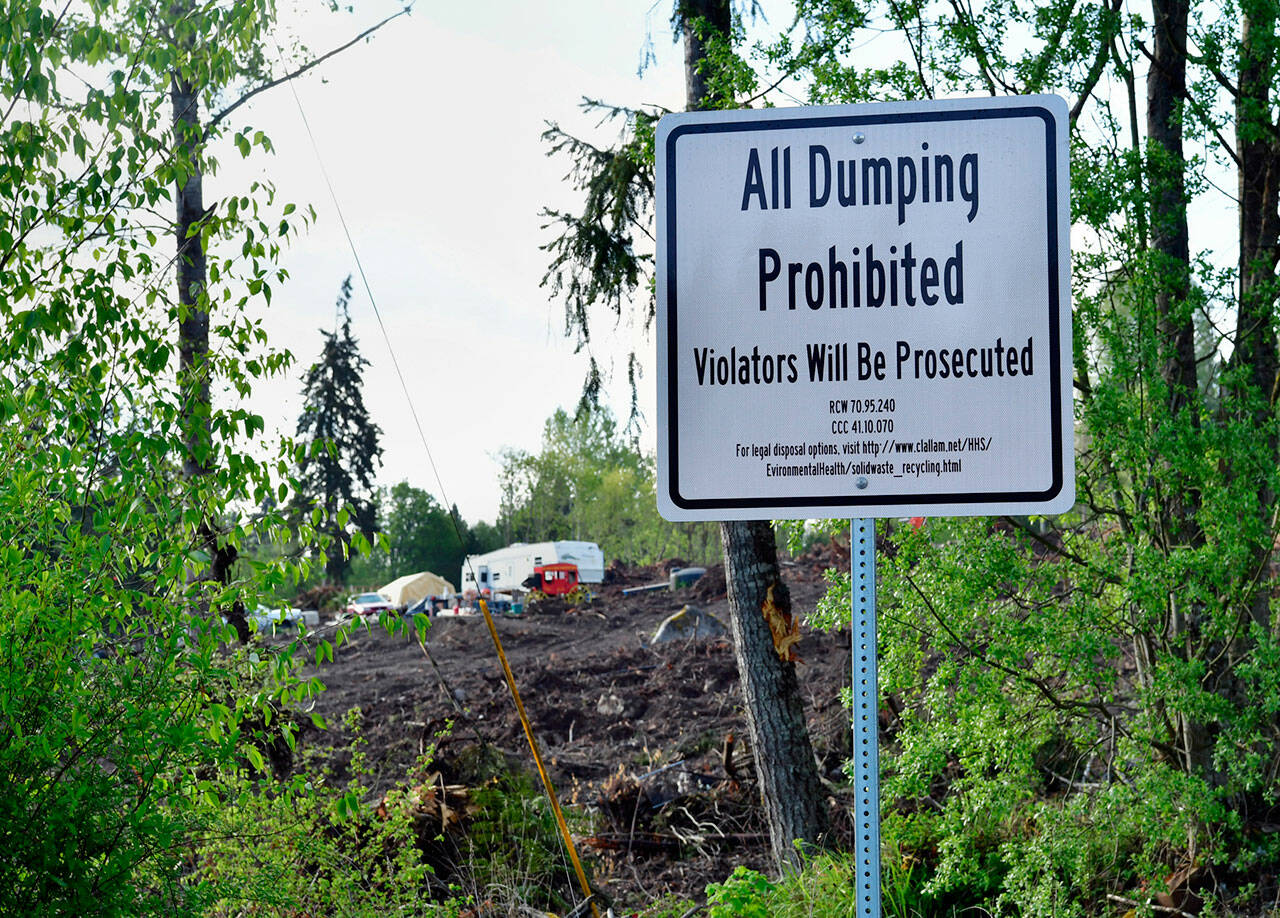 Photo by Paul Dunn/Olympic Peninsula News Group
In an effort to clean up its site due in part to illegal dumping, Midway Metals, at 258010 U.S. Highway 101 between Sequim and Port Angeles, shut down in April 2021 over environmental concerns and an unsightly appearance that prompted Clallam County officials to call it an eyesore.