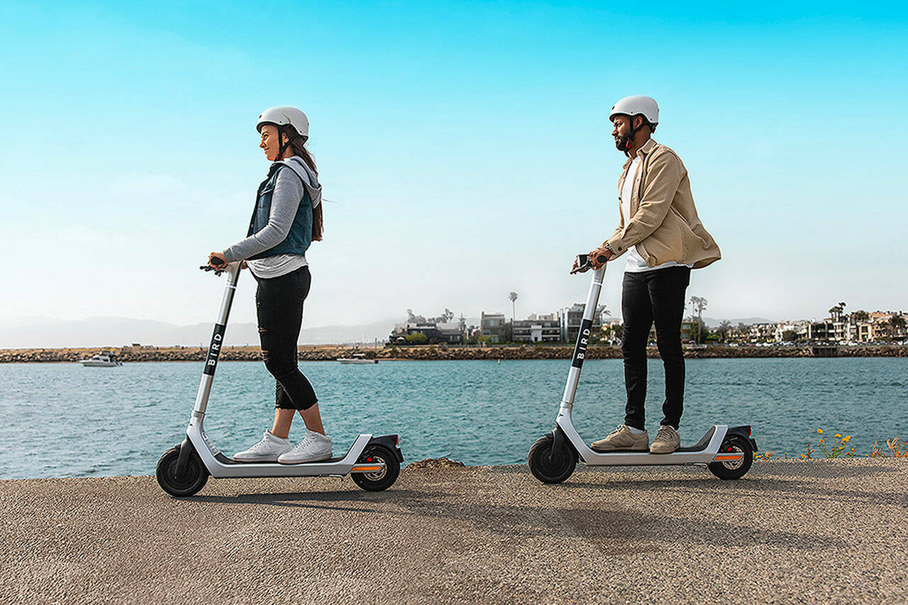 Photo Bird Rides, Inc.
Scooters could come to Sequim from Bird Rides, Inc., depending on the company finding other regional cities, such as Port Angeles, to approve their use as well.