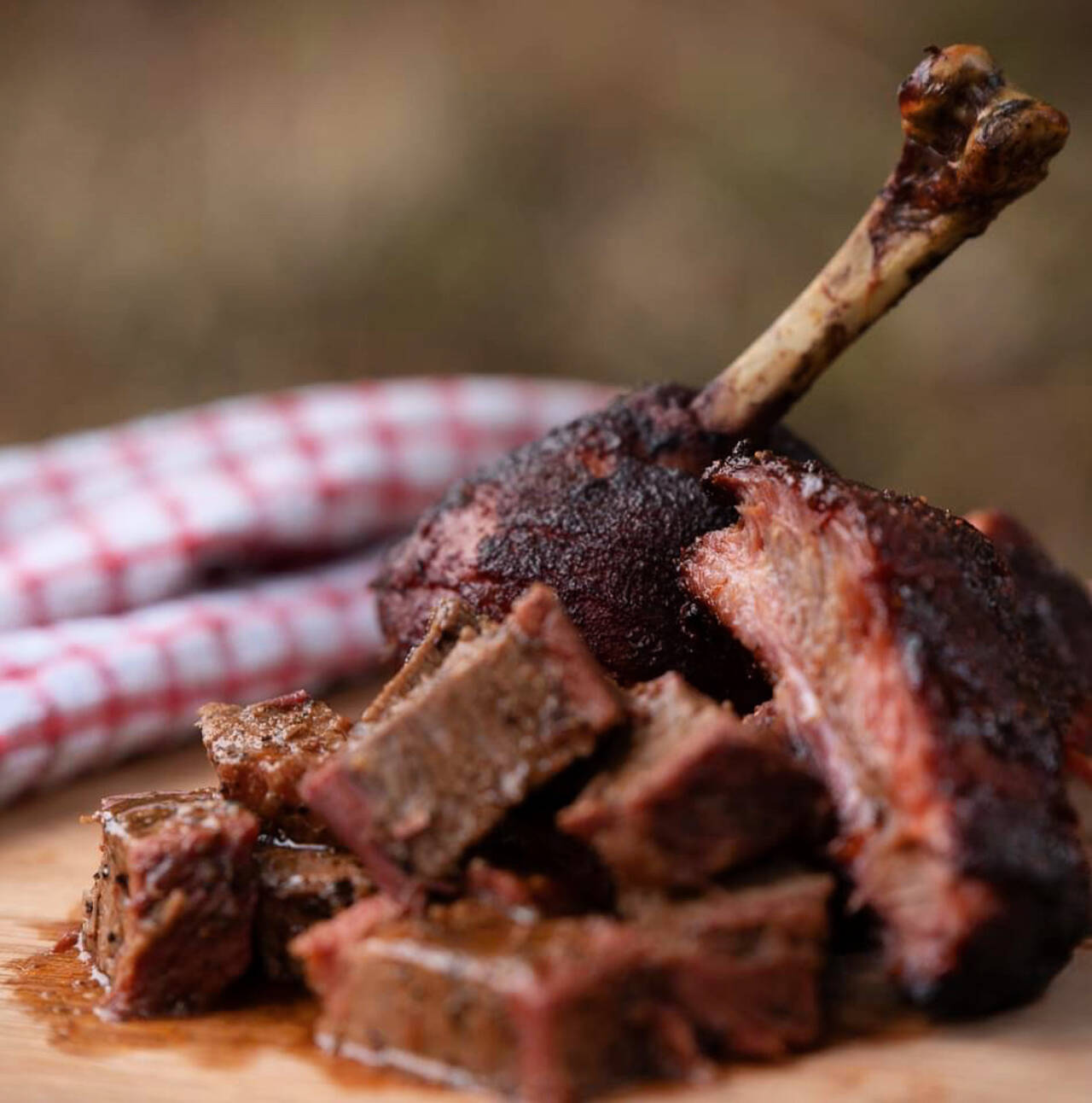 Photo courtesy of Shultz Smokehouse / Enjoy Kansas City-styled, slow-cooked meats at the Shultz Smokehouse booth at the Sequim Farmers & Artisans Market each Saturday throughout the summer.