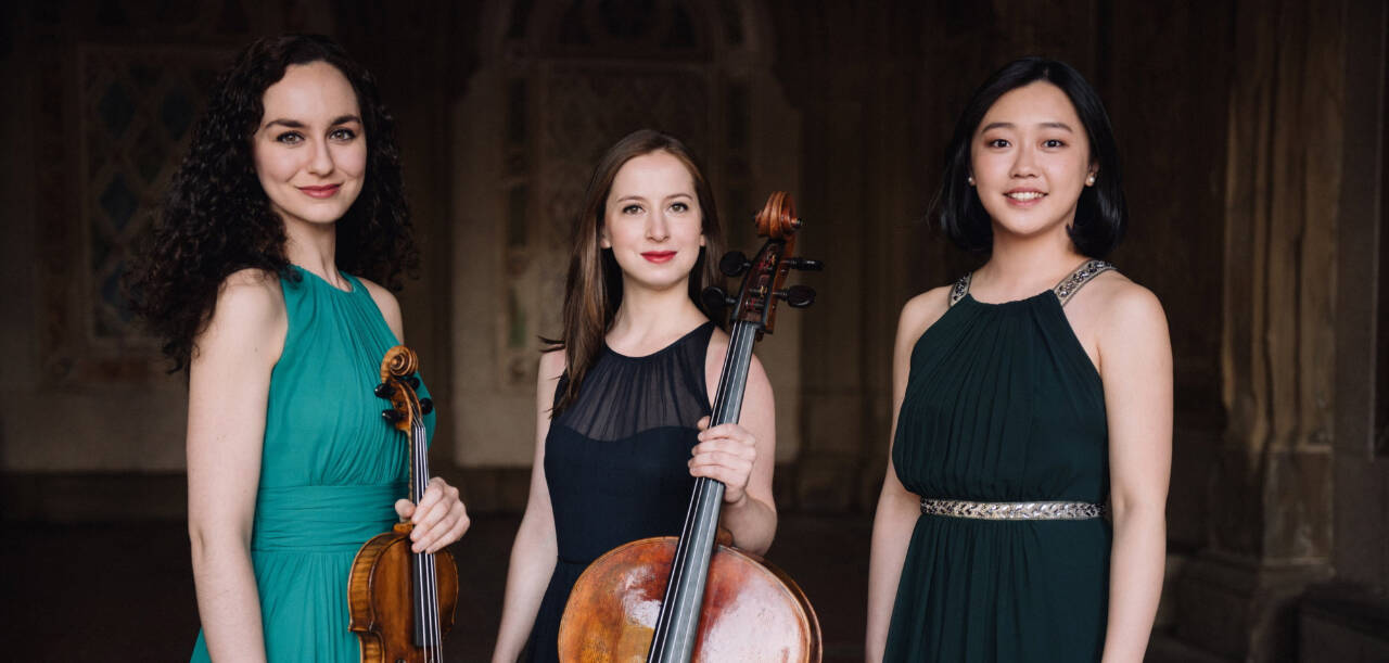 Submitted photo / The Aletheia Piano Trio — from left, violinist Francesca dePasquale, cellist Juliette Herlin and pianist Fei-Fei — highlight the Concerts in the Barn’s sixth week with a concert on Wednesday, Aug. 17.