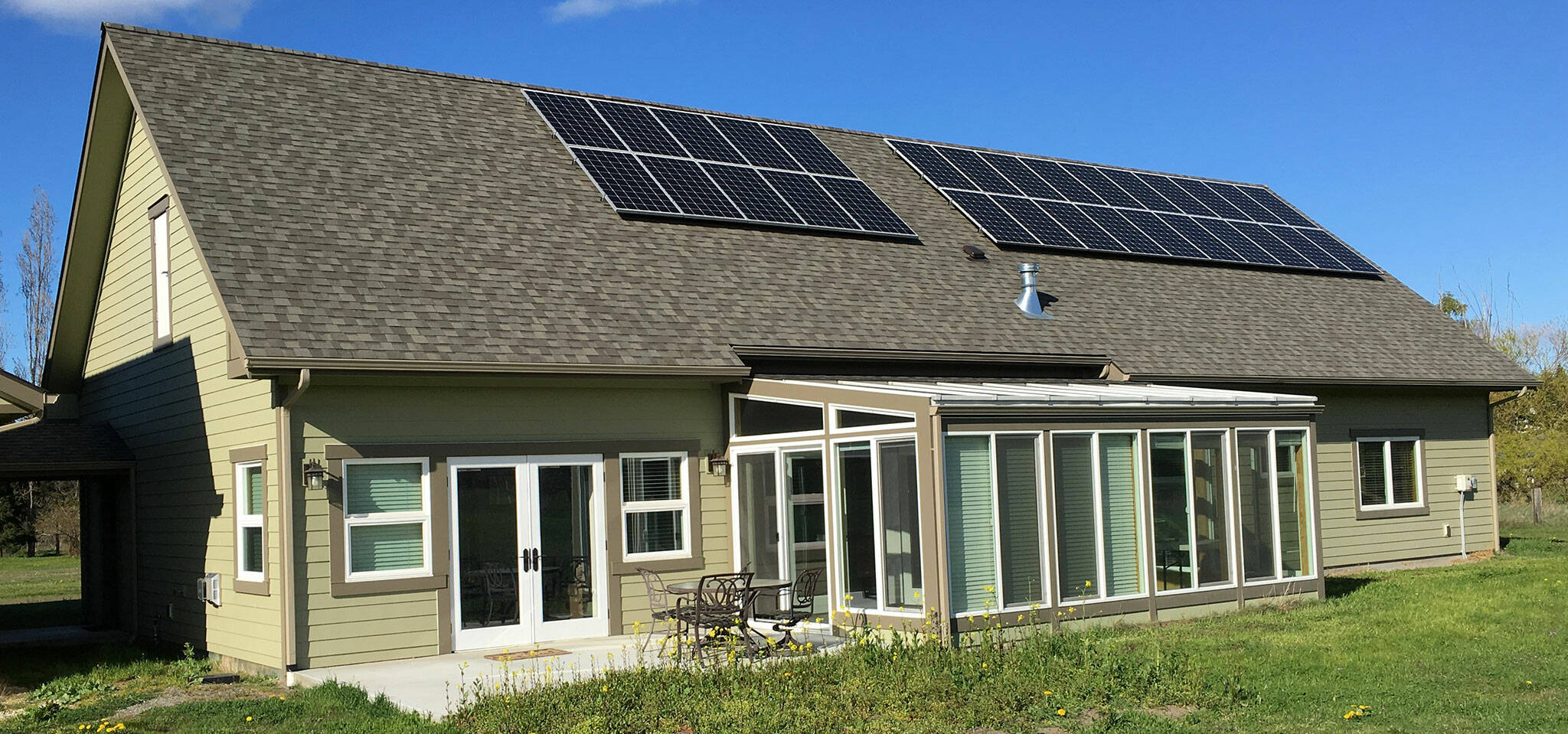 Submitted photo
A 2,200-square-foot, “net-zero passive home” that produces more energy than uses is part of the National Solar Tour from 9 a.m.-5 p.m. Saturday, Oct. 1, at 173 Griffith Farm Road in Sequim. No appointments needed.