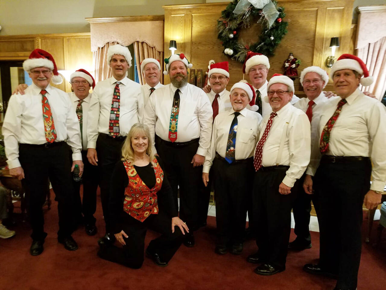 Submitted photo
Juan de Fuca Harmony will be singing Christmas songs and carols around downtown during the First Friday Art Walk Sequim event on Dec. 2.