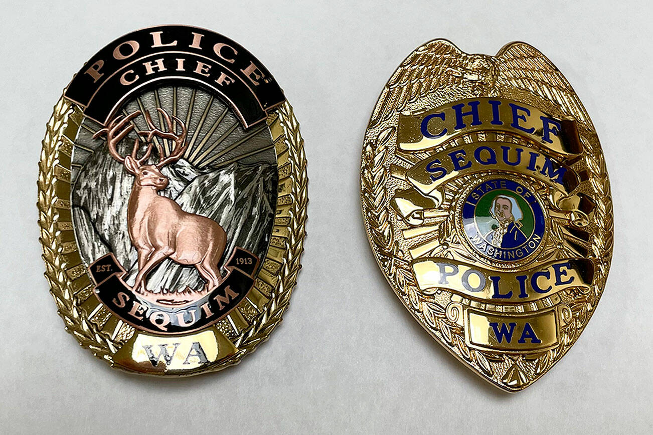 Sequim Police debut new badges Sequim Gazette