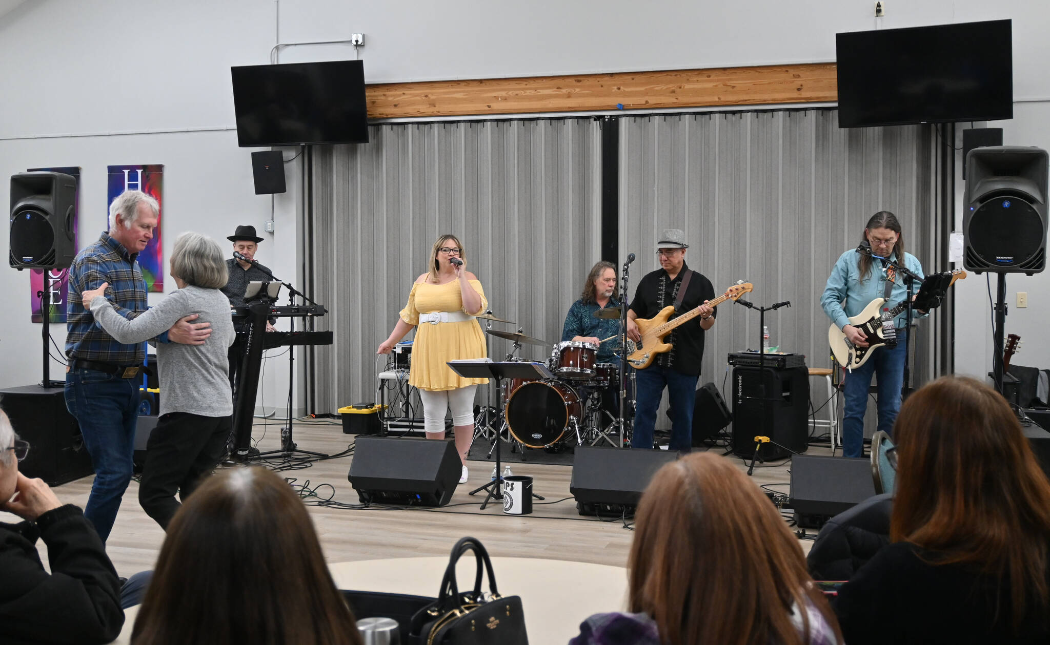 Black Diamond Junction offers some rockin’ dance tunes at Trinity United Methodist Church during the Sequim Sunshine Festival on March 4.