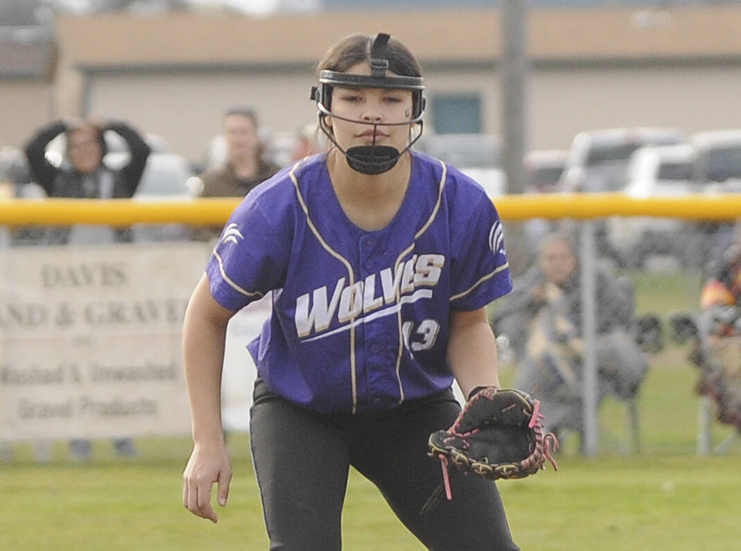 Sequim Gazette file photo by Michael Dashiell / Sequim’s Taylee Rome earned all-Olympic League second team honors at third base in 2022.