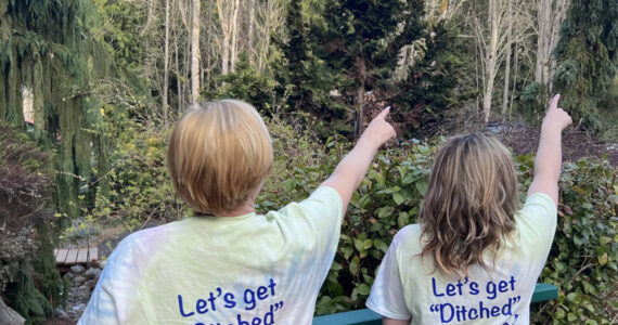 Photo courtesy of Sequim Irrigation Festival / Volunteers with the 128th Sequim Irrigation Festival receive exclusive “Let’s Get ‘Ditched’ in Sequim” T-shirts.