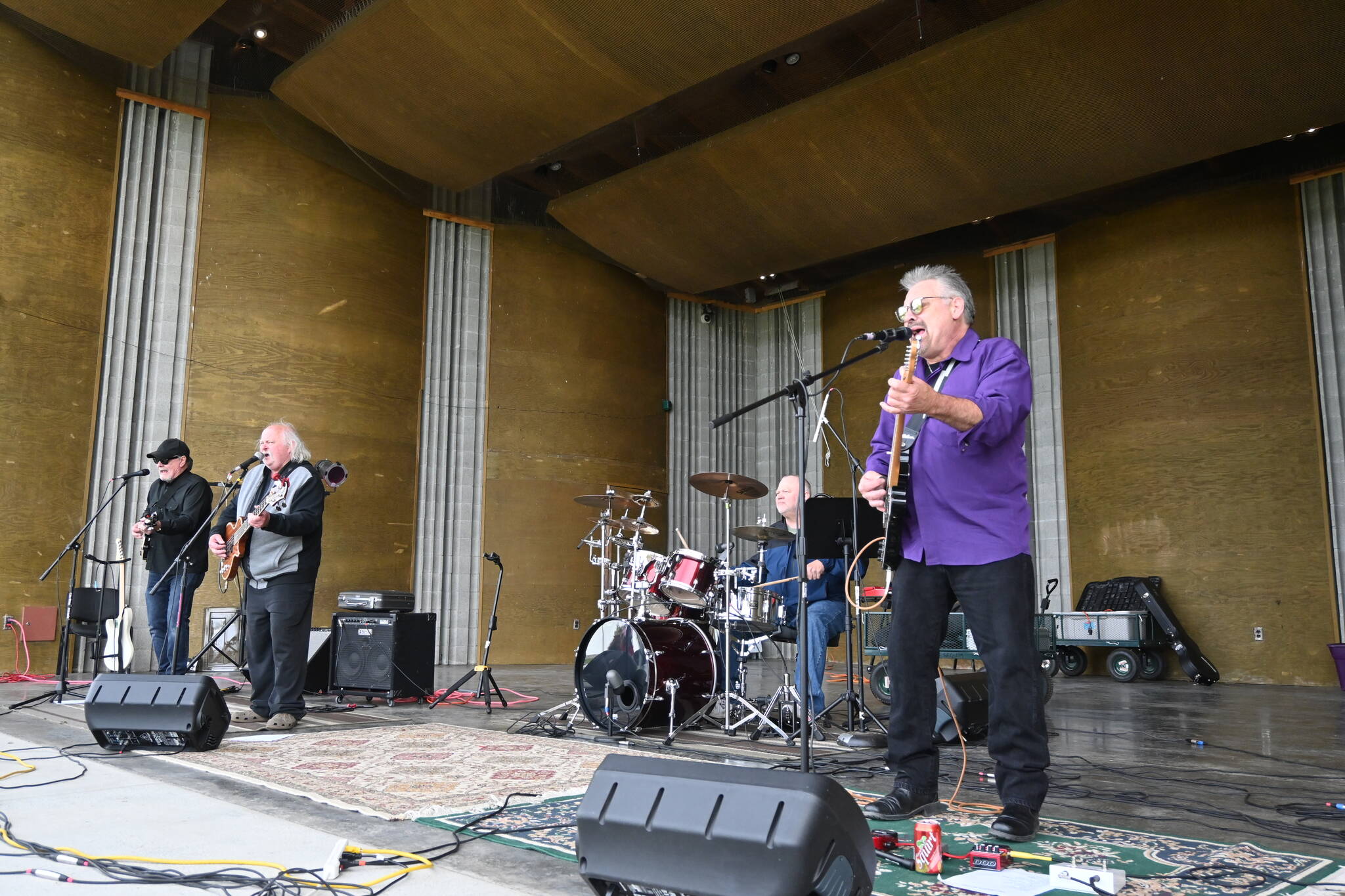 Sequim Gazette photo by Michael Dashiell / Fat Chance Band entertains the crowd at the James Center for Performing Arts on the first Sequim Irrigation Festival Weekend.