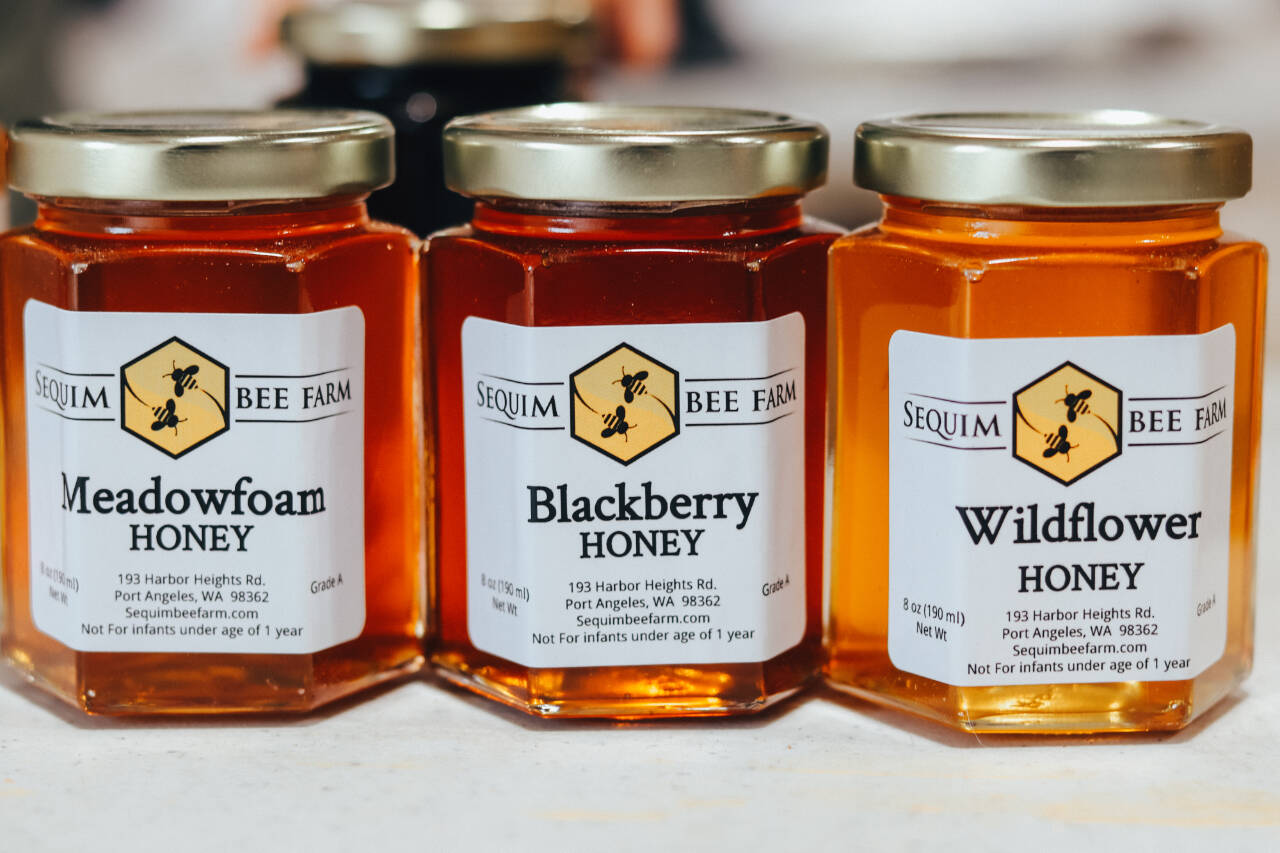 Photo courtesy of Sequim Farmers & Artisans Market / Check out Sequim Bee Farm’s award-winning honey, available on Saturdays at the Sequim Farmers & Artisans Market through late October.
