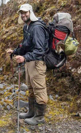 Photo courtesy of Clallam County Sheriff’s Office / Hunter B. Fraser, a 44-year-old California resident, who was reported overdue by family after hiking into Olympic National Park, walked out of the park with assistance from other hikers.