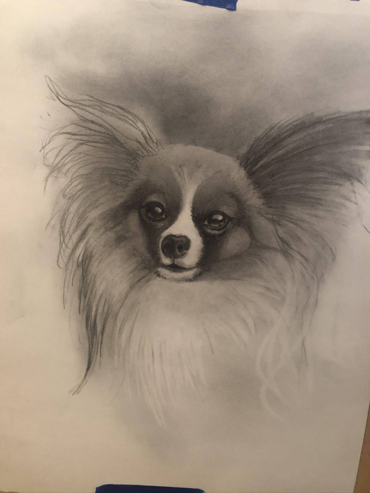 Photo courtesy of Dave Montague / Artist Dave Montague garnered attention for his work when sharing this drawing on social media. Customers started requesting portraits of their own pets.