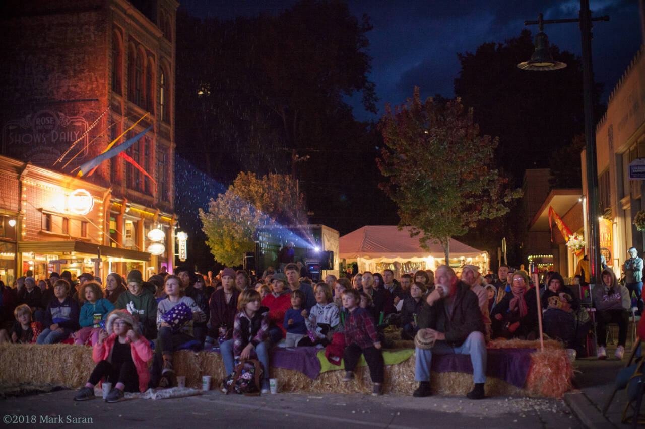 Photo by Mark Saran/PTFF / Attendees of the 2022 Port Townsend Film Festival enjoy an Outdoor Movie series selection.