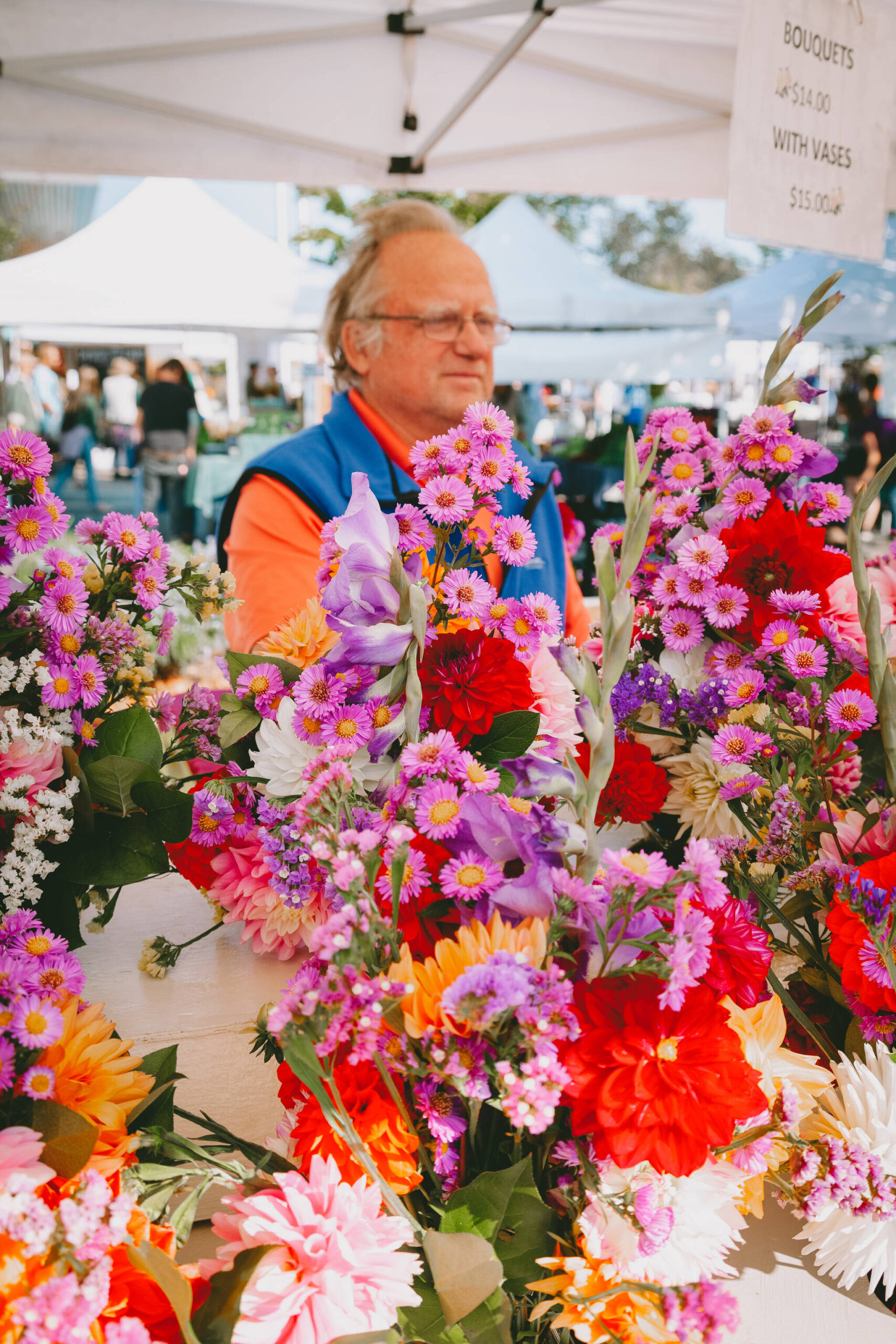 Photo courtesy Sequim Farmers and Artisans Market/ Flowers abound at Emily’s Flowers at the Sequim Farmers and Artisans Market.