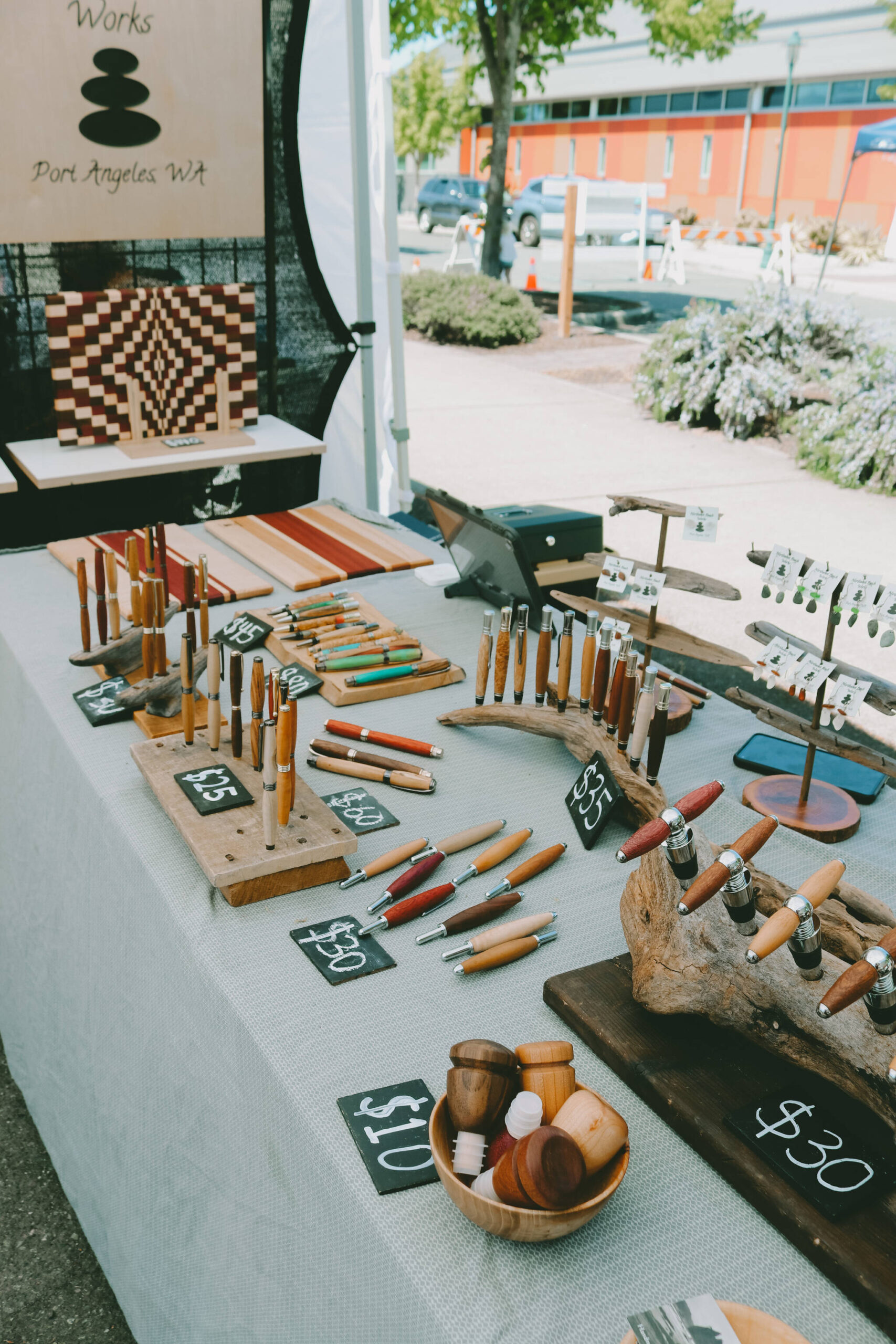 Photo courtesy Sequim Farmers and Artisans Market/ Upcycled home goods and accessories are available from Northwest Beachworks each Saturday at the Sequim Farmers and Artisans Market.