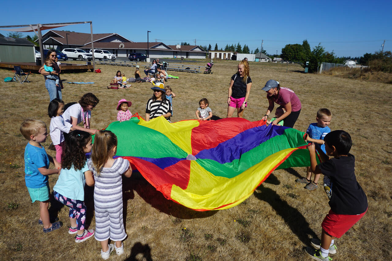 Photo courtesy of North Olympic Library System / The North Olympic Library System hosts storytimes at each of its branches, including Outdoor Storytime at 10:30 a.m. on Tuesdays through Oct. 31 at the Sequim Library.
