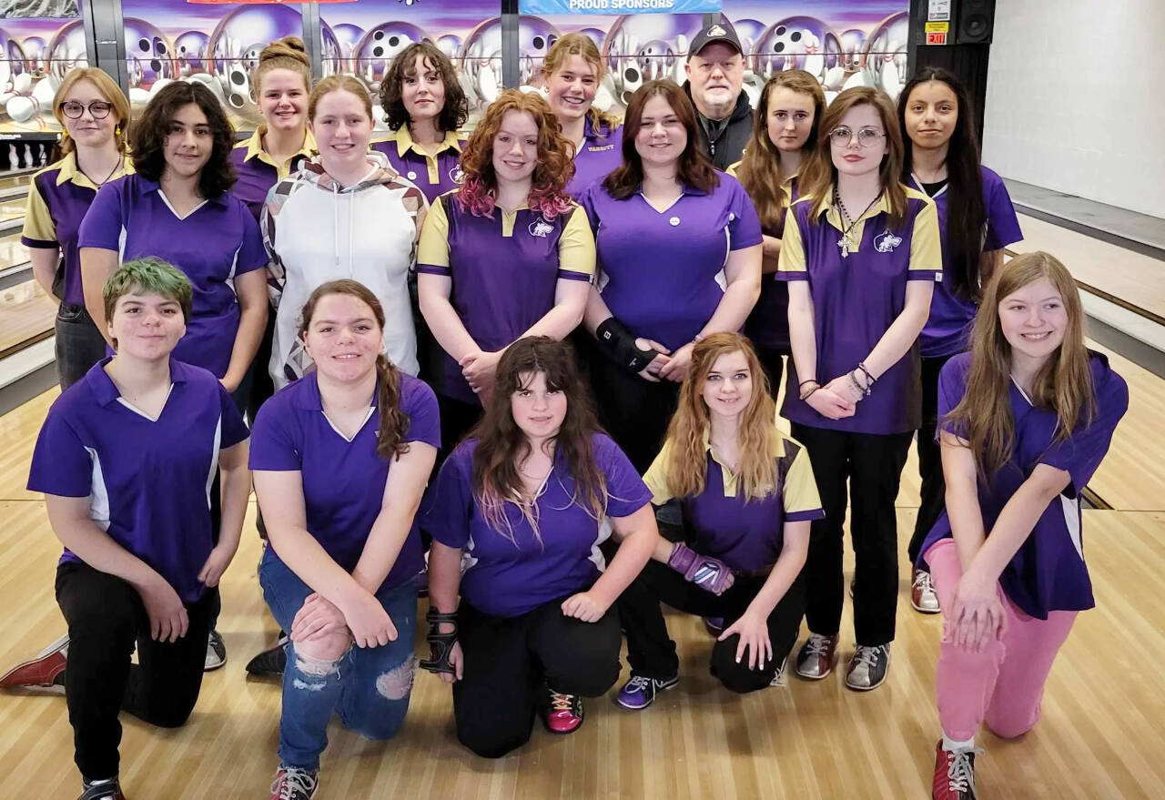 Photo courtesy of Sequim High School bowling team / Sequim High School's bowling team pauses for a team photo before taking on Port Angeles on Nov. 13.