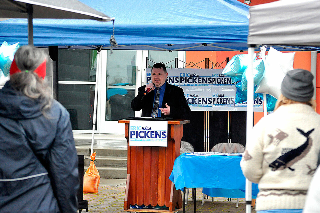 Sequim Gazette photo by Matthew Nash
Eric Pickens of Sequim announced his campaign on Dec. 9 for state representative for the 24th Legislative District in 2024.