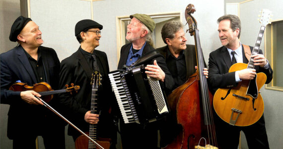 Photo courtesy of Pearl Django
Pearl Django, known for their gypsy Jazz swing style, will perform at the Palindrome Port Townsend Event Center on Saturday, April 20.