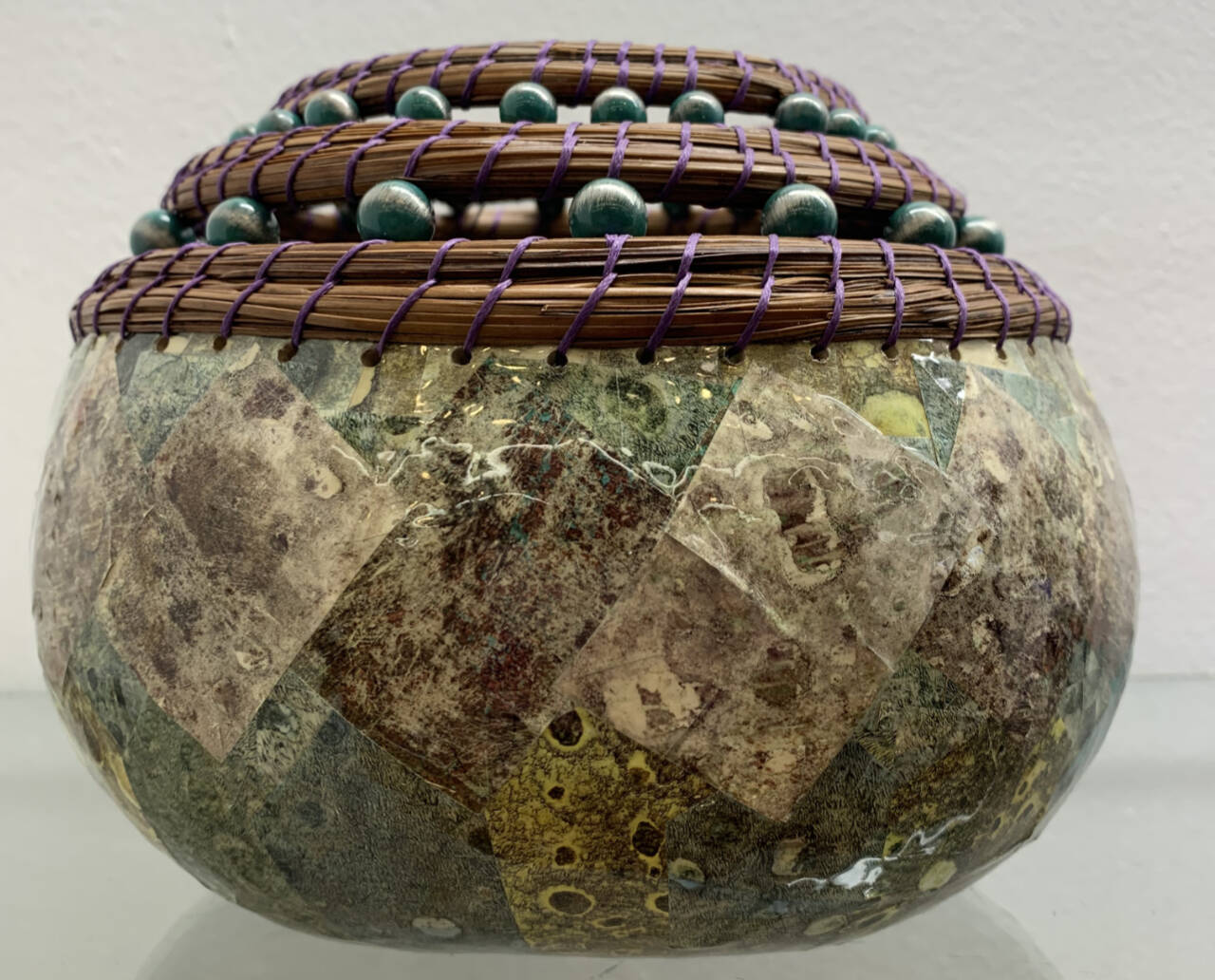 Photo courtesy of Blue Whole Gallery
Jane Smith, gourd and repurposed item artist, offers a free demonstration at Sequim”s Blue Whole Gallery on May 11.