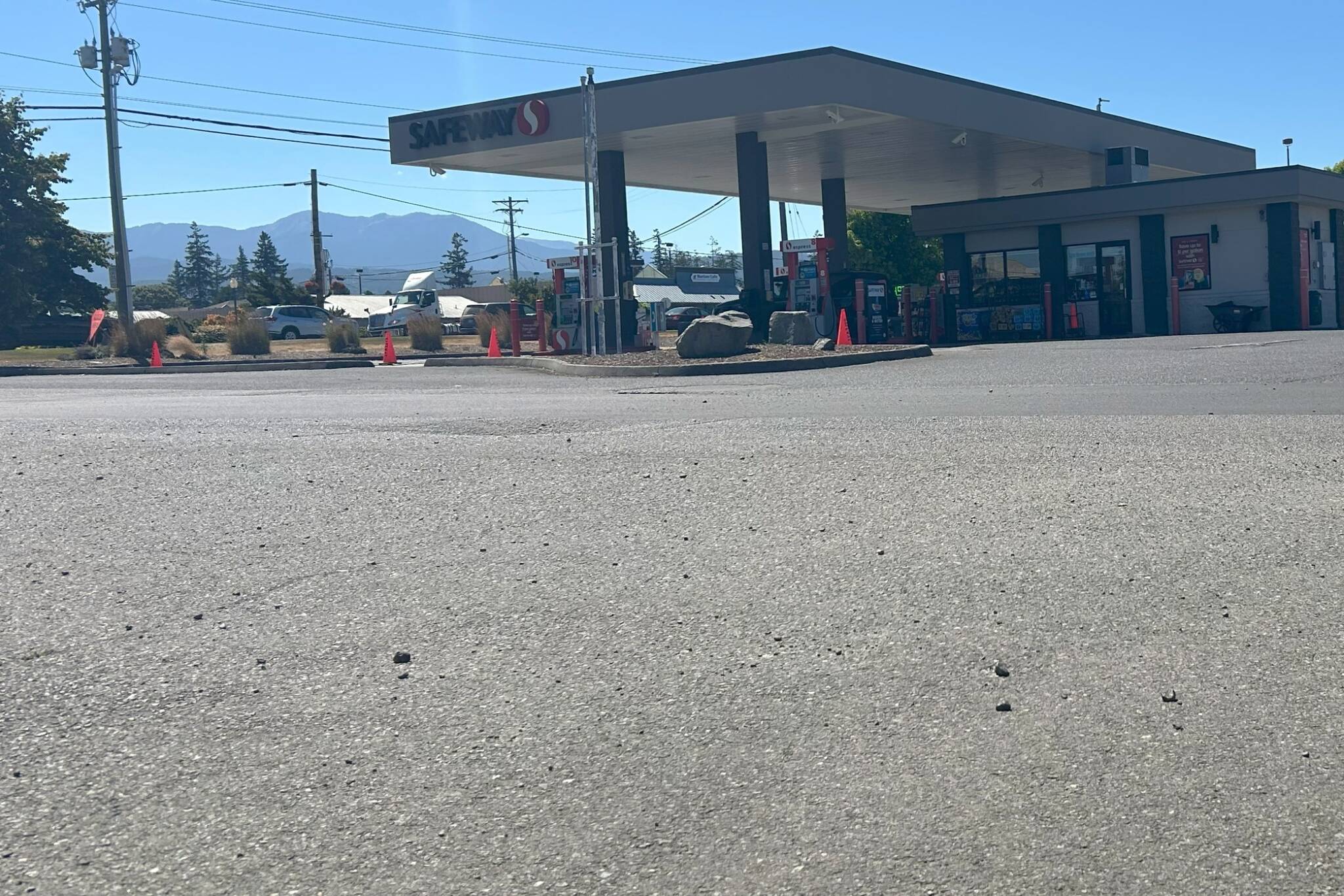 Sequim Gazette photo by Matthew Nash
Clallam County Prosecuting Attorneys Office has filed a murder in the second degree charge against a Jefferson County man for hitting and subsequently killing a Sequim man in the road by the Safeway fuel station in May.