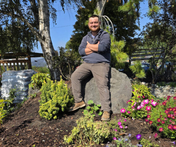 Stew Cockburn, from New Dungeness Nursery in Sequim. A Certified Professional Horticulturist, Cockburn offers a detailed plant design service for area homeowners.