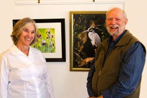 Artists flow aqua at First Friday Art Walk