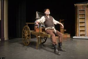 Ben Heintz plays the role of Tevye in Sequim High School’s latest operetta production “Fiddler on the Roof.”