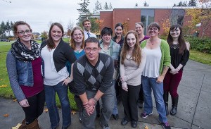 Students attending the foundation’s lunch  (pictured above) are