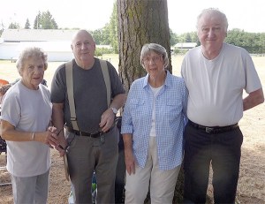Pausing before lunch are Stone second cousins
