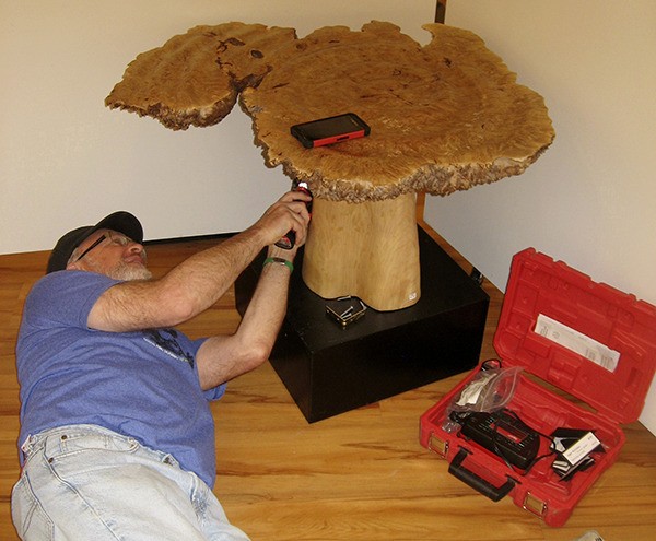 Christian Speidel at work.