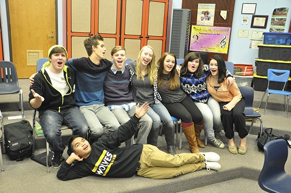 Washington All-State Symphonic Choir members from Sequim High School include (from left) Nicholas Fazio
