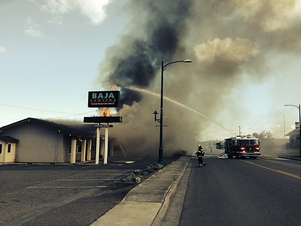 Clallam County Fire District 3 personnel respond to a fire near the 800 block of West Washington Street at about 1:25 p.m.