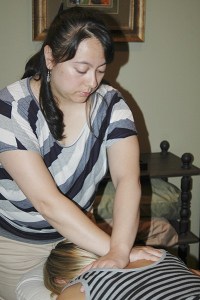 Above and at above right